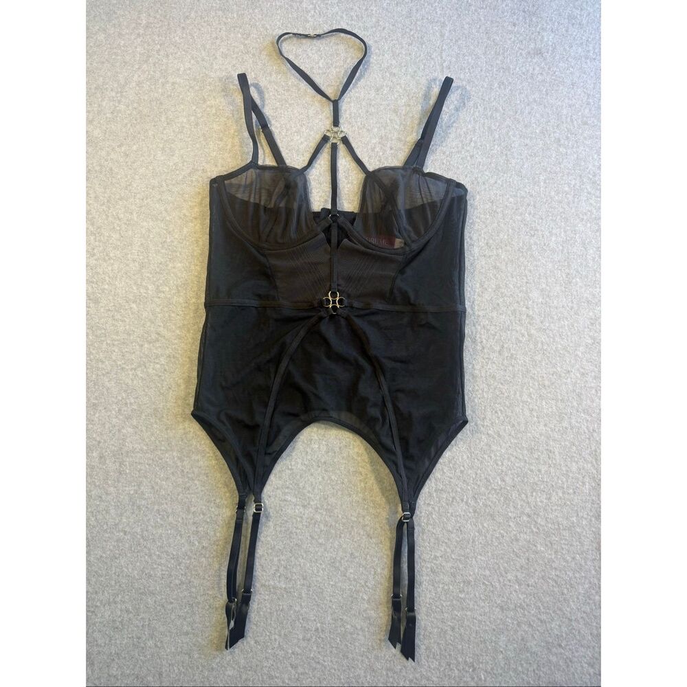 Adore Me Dominique mesh sheer bustier 34B